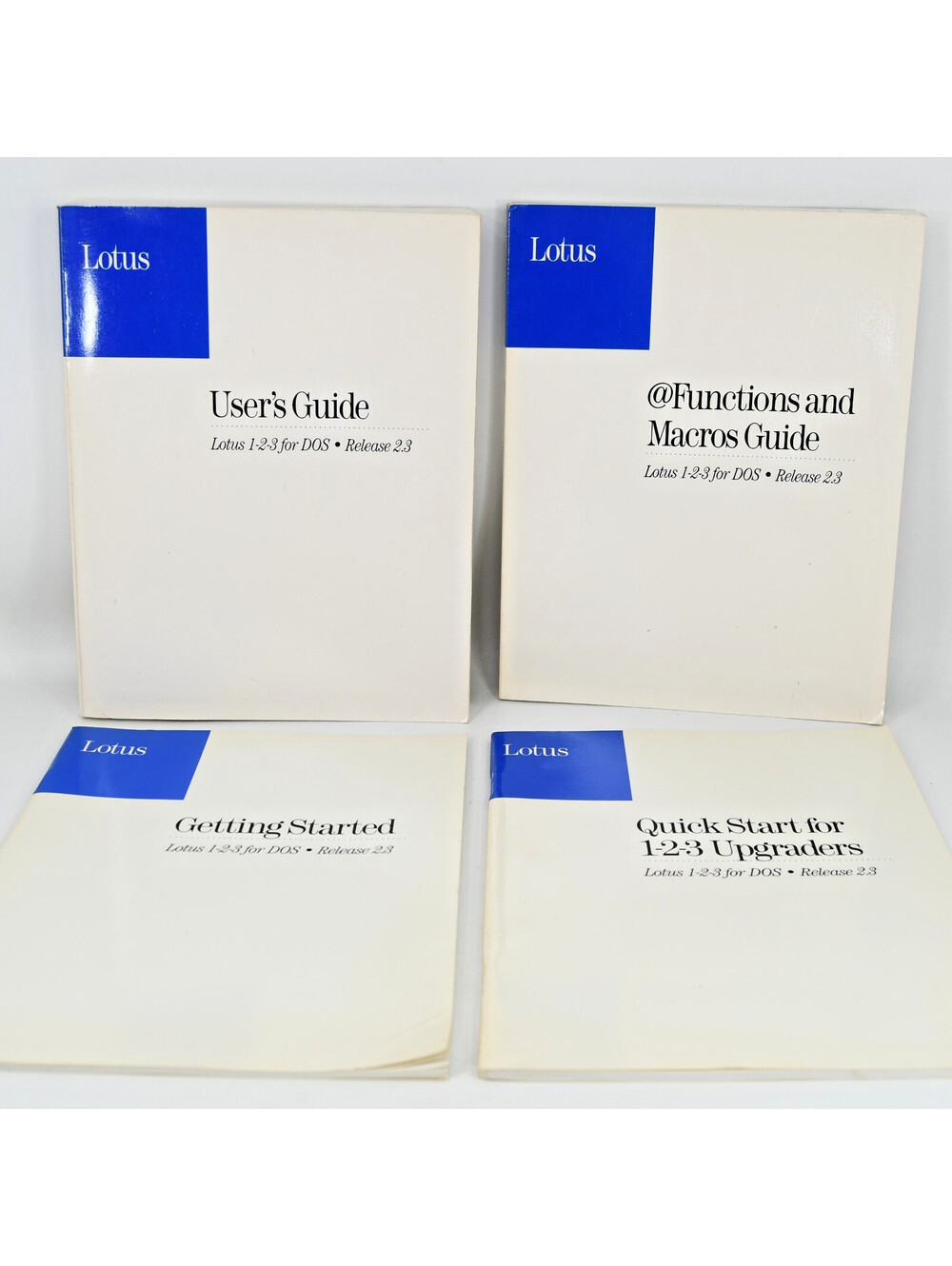 Vintage 1990s Lotus 1-2-3 for DOS Release 2.3 User Guide Functions Macros Manual